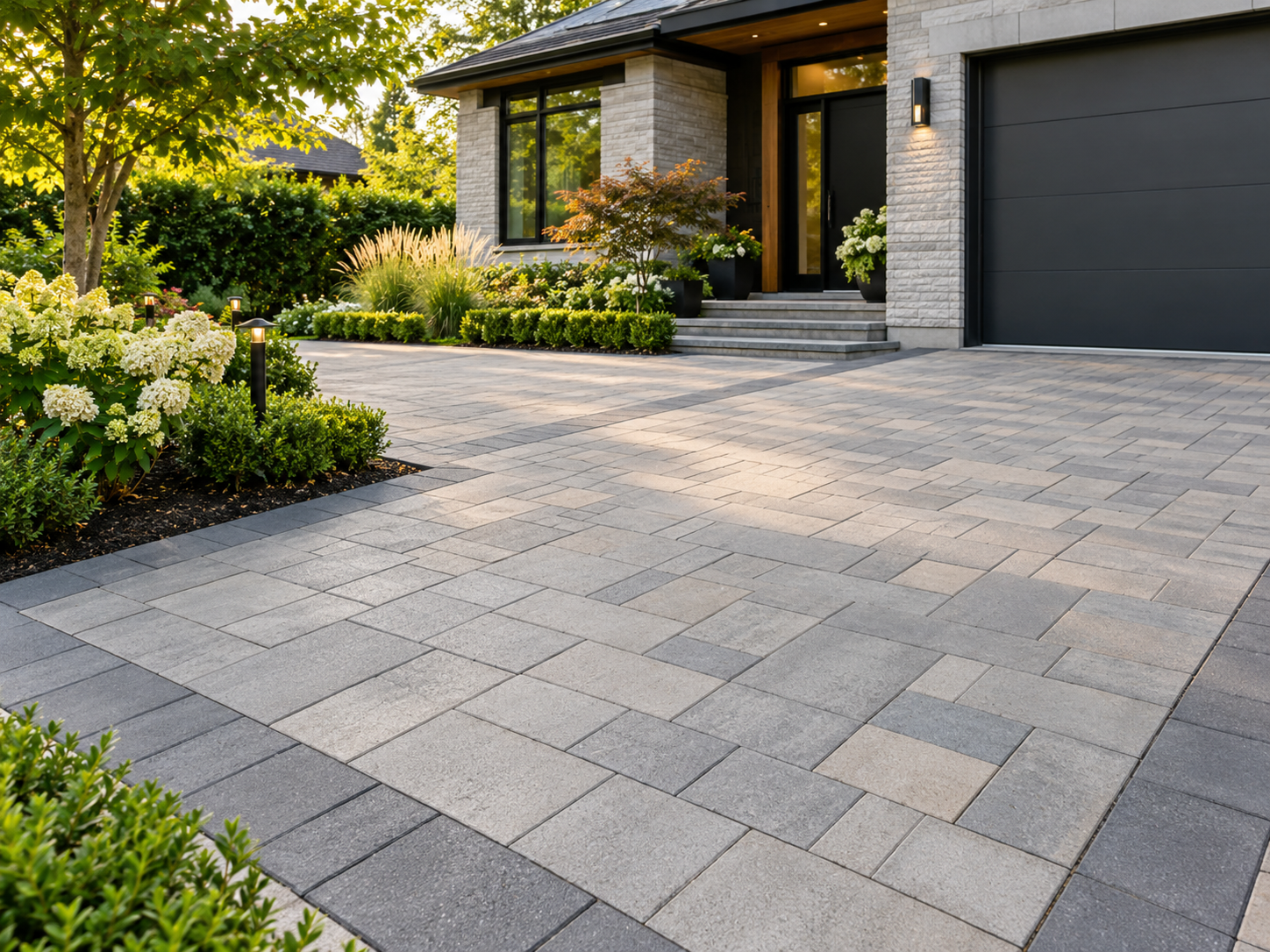 Concrete paving for an Ardross driveway and home entrance