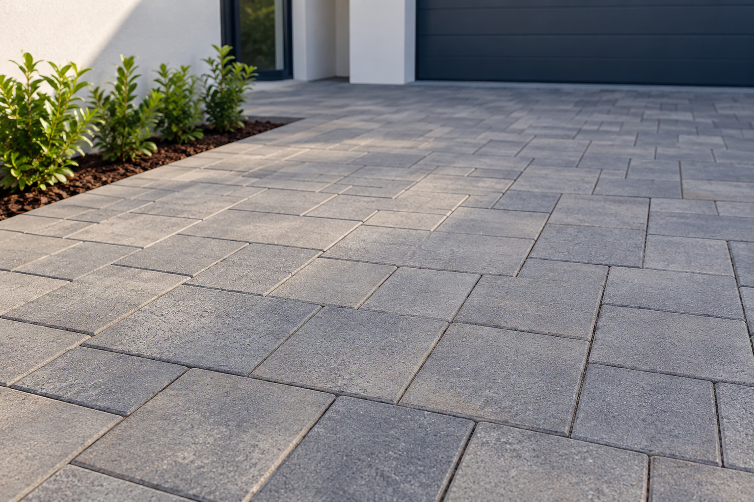 Modern concrete paving for an Applecross driveway or patio